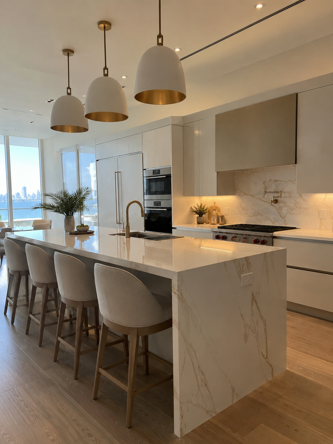 A kitchen styled with Luxor cabinets