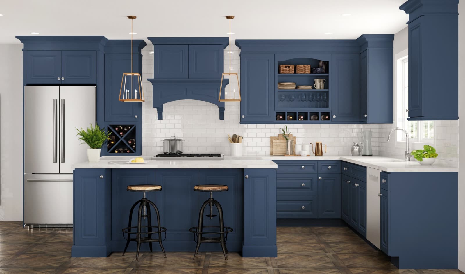 Park Ave in an ocean blue finish