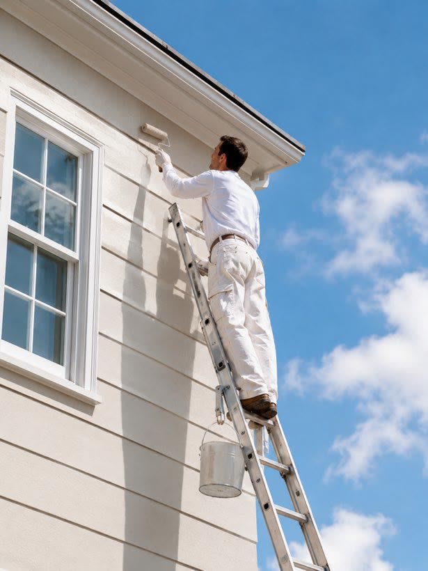 Painting exterior trim