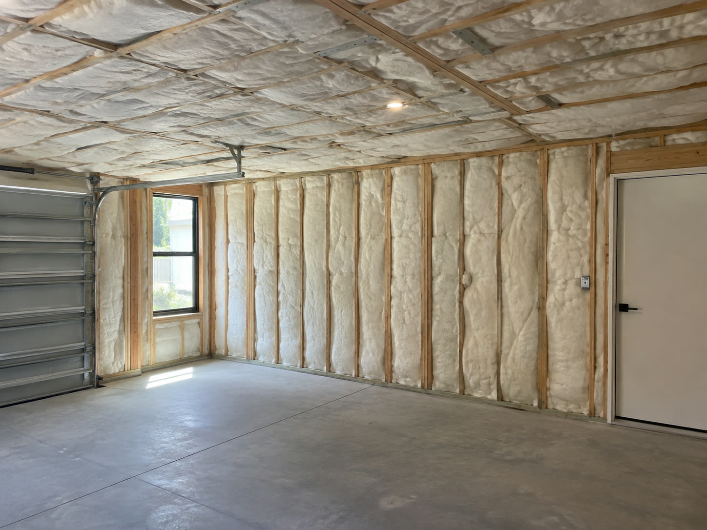 Insulated garage walls