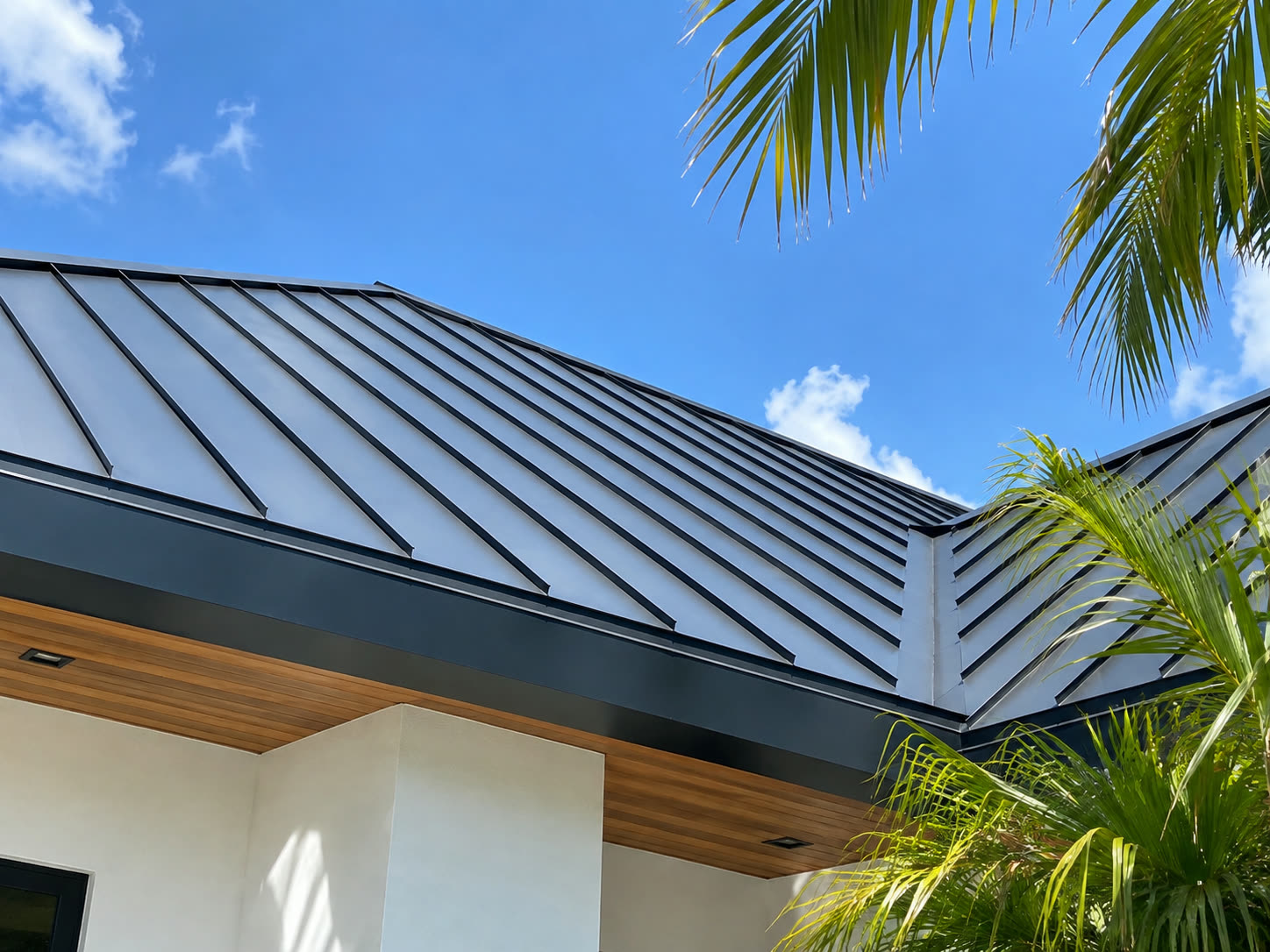 Standing seam metal roof