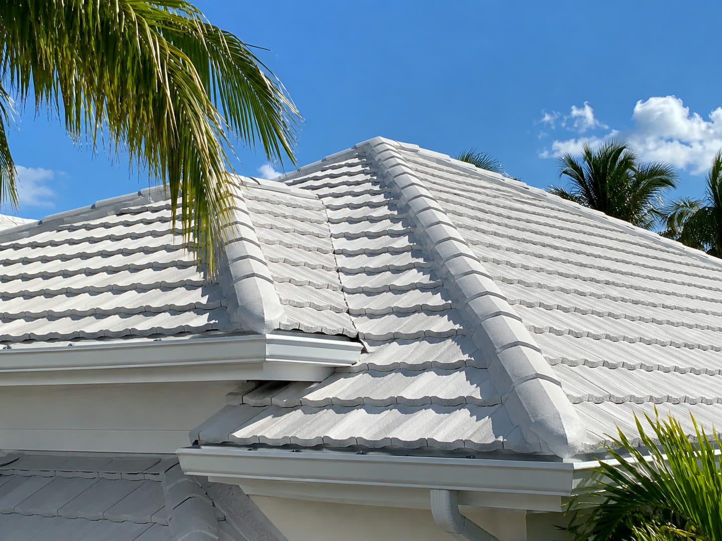 White tile roof
