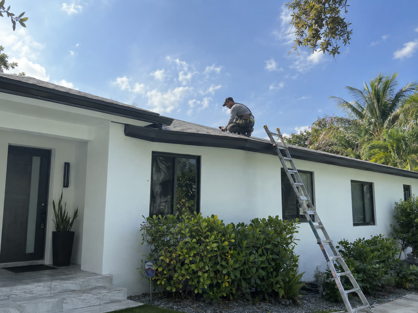 Installing panels on a Florida roof